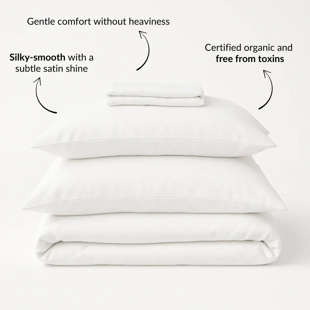 OrganicCottonSatinBedSheetSetUSPs - Bobobiy