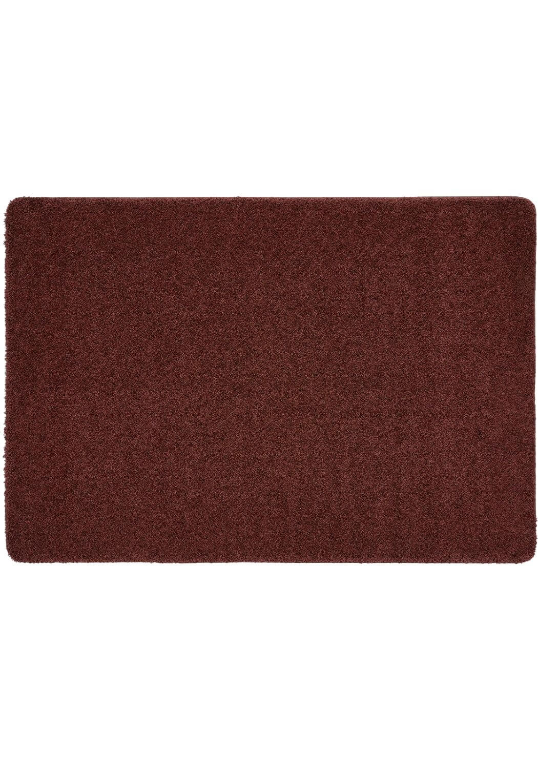 Washable Ox Red Shaggy Rug