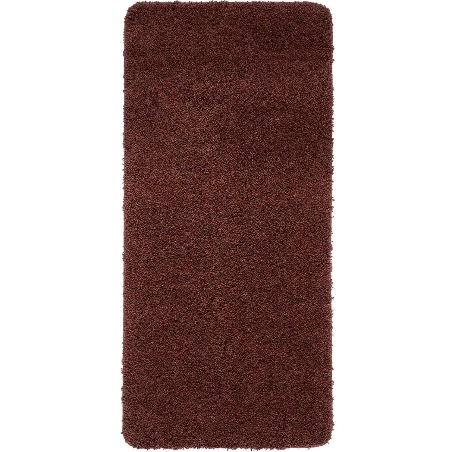 Washable Ox Red Shaggy Rug