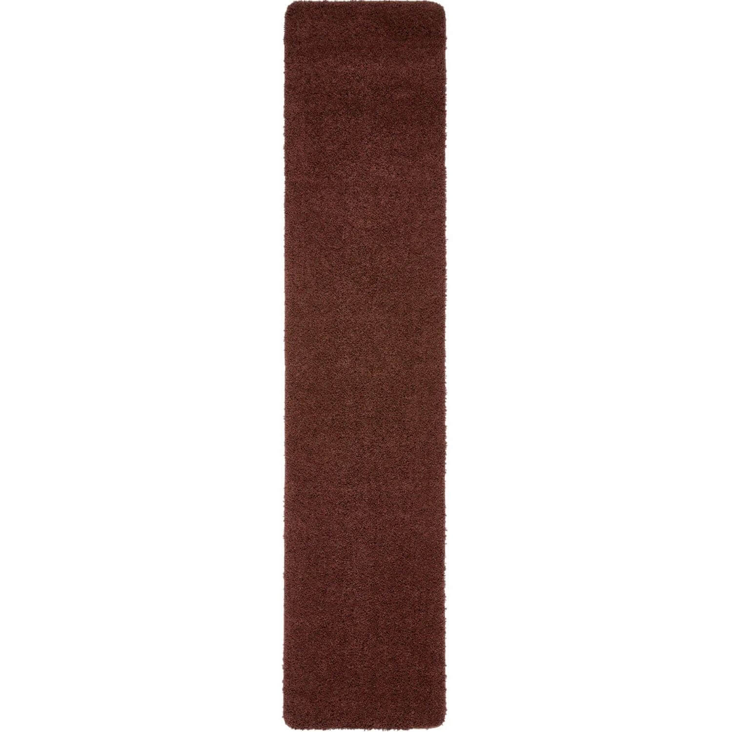 Washable Ox Red Shaggy Rug