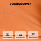 Orange cushion cover fabric, durable and water-, dust-, and wear-resistant