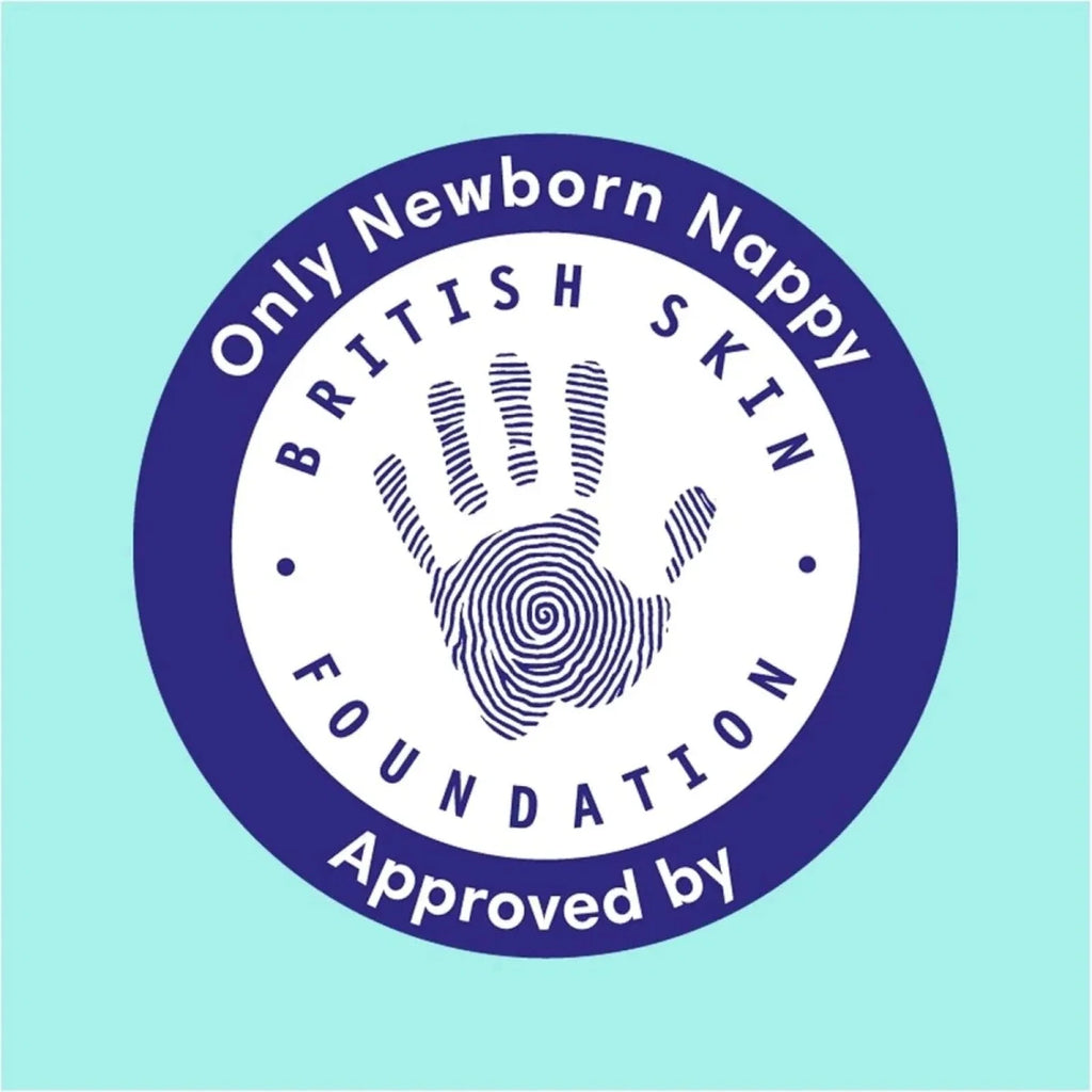 British Newborn Nappy Foundation approved by stamp logo