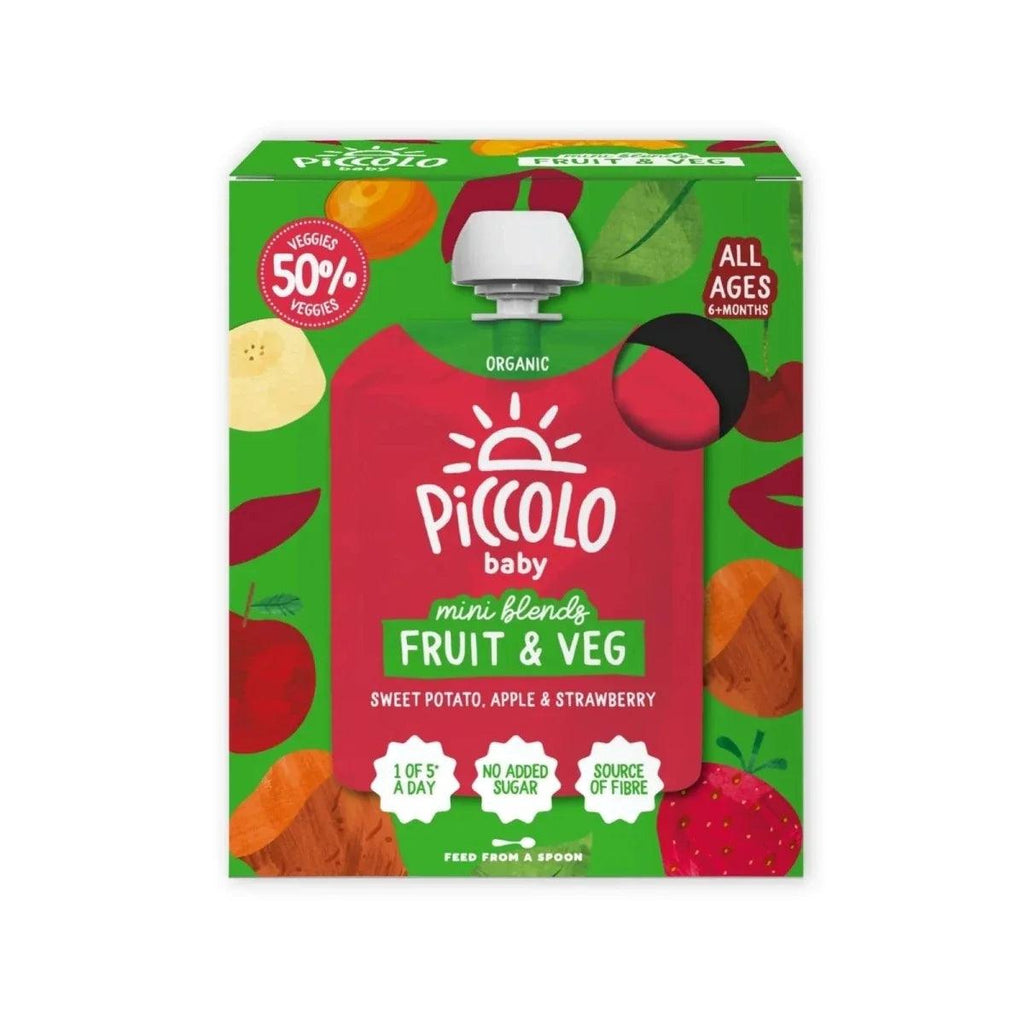 Organic Piccolo baby mini blends fruit & veg box, sweet potato, apple & strawberry
