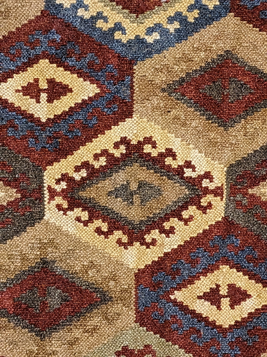 Turkish Kilim Vintage Cushion Cover - 40 x 40 cm - Handmade