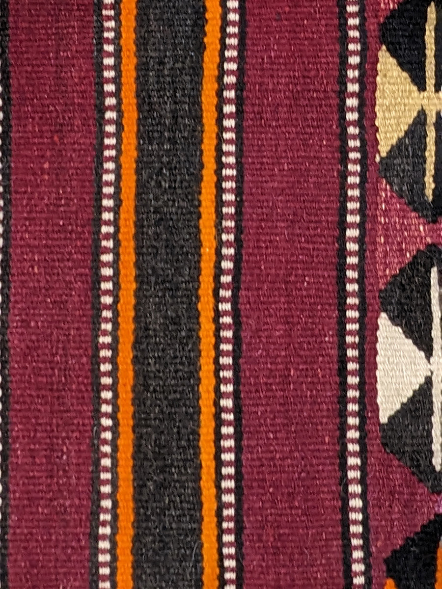 Turkish Kilim Vintage Cushion Cover - 42 x 40 cm - Handmade