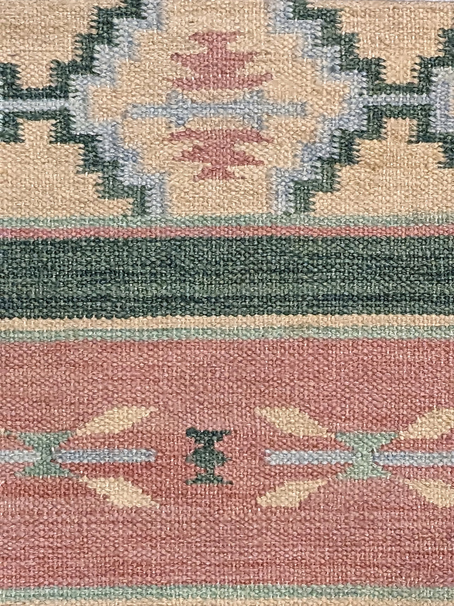 Turkish Kilim Vintage Cushion Cover - 58 x 40 cm - Handmade