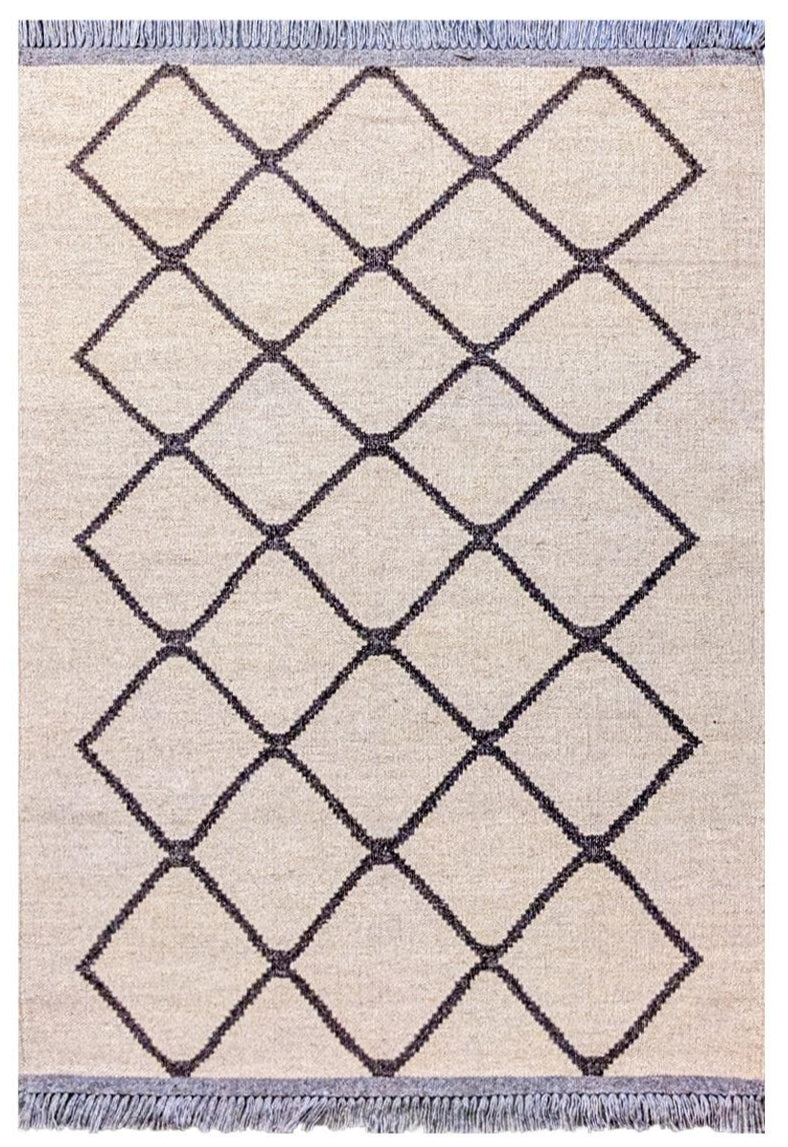 Interlace Flatweave Rug - Size: 159 x 98 cm - Handmade
