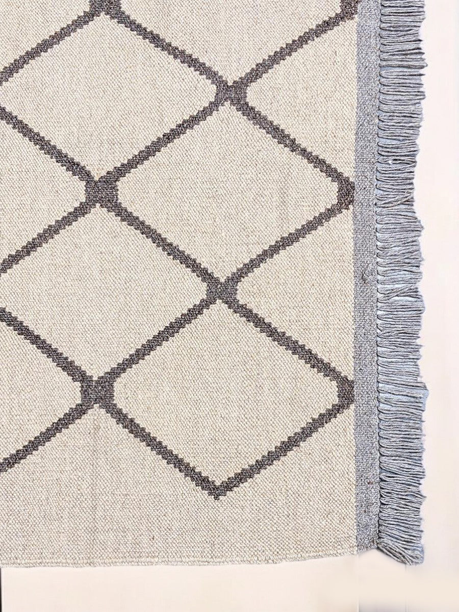 Interlace Flatweave Rug - Size: 159 x 98 cm - Handmade