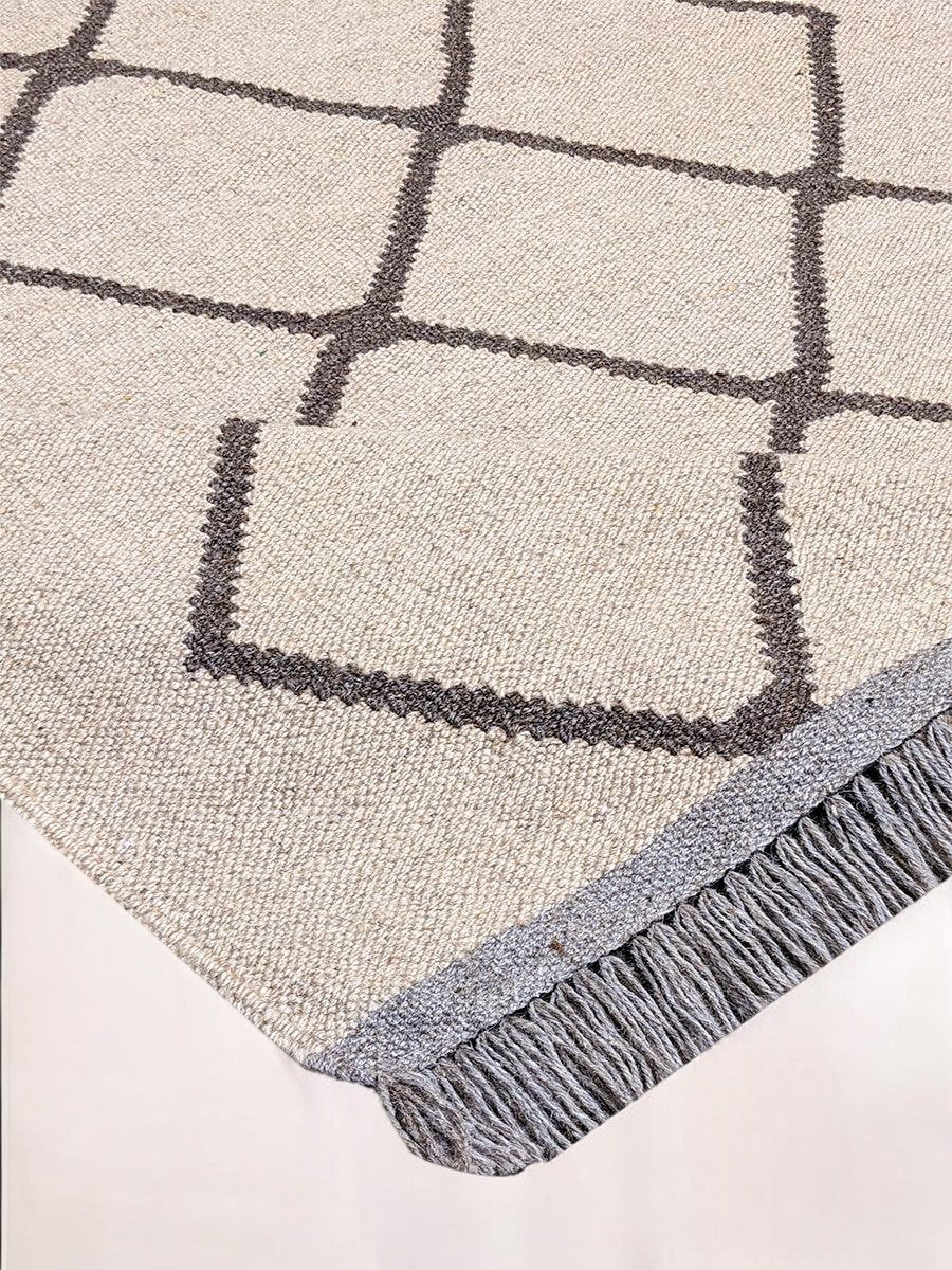 Interlace Flatweave Rug - Size: 159 x 98 cm - Handmade