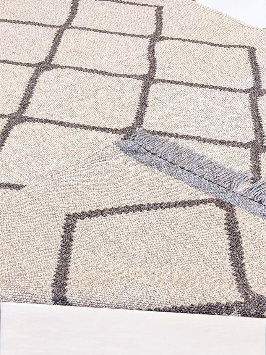 Interlace Flatweave Rug - Size: 159 x 98 cm - Handmade