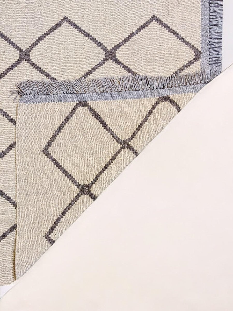 Interlace Flatweave Rug - Size: 159 x 98 cm - Handmade