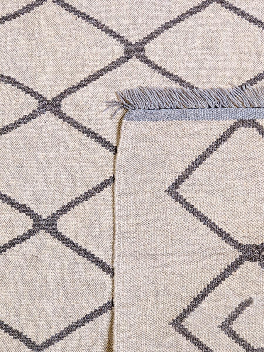 Interlace Flatweave Rug - Size: 159 x 98 cm - Handmade