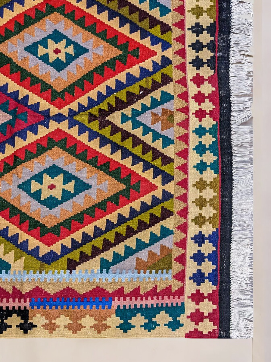 Maimana Afghanistan Kilim Rug - 236 x 152 cm - Handmade