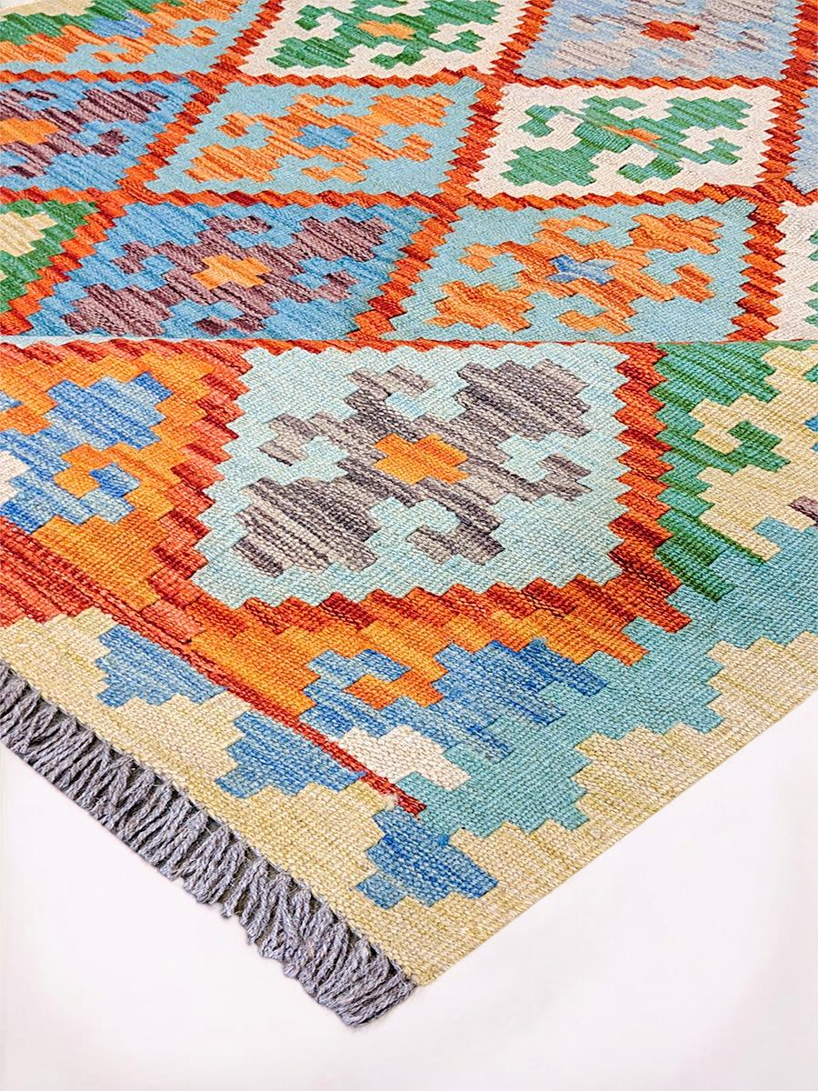 Maimana Afghanistan Kilim Rug - 183 x 132 cm - Handmade