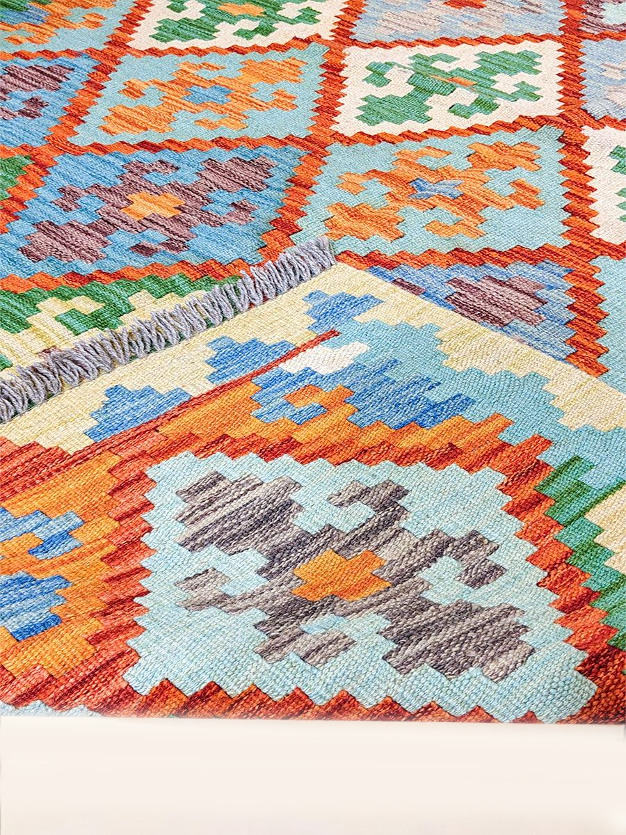 Maimana Afghanistan Kilim Rug - 183 x 132 cm - Handmade