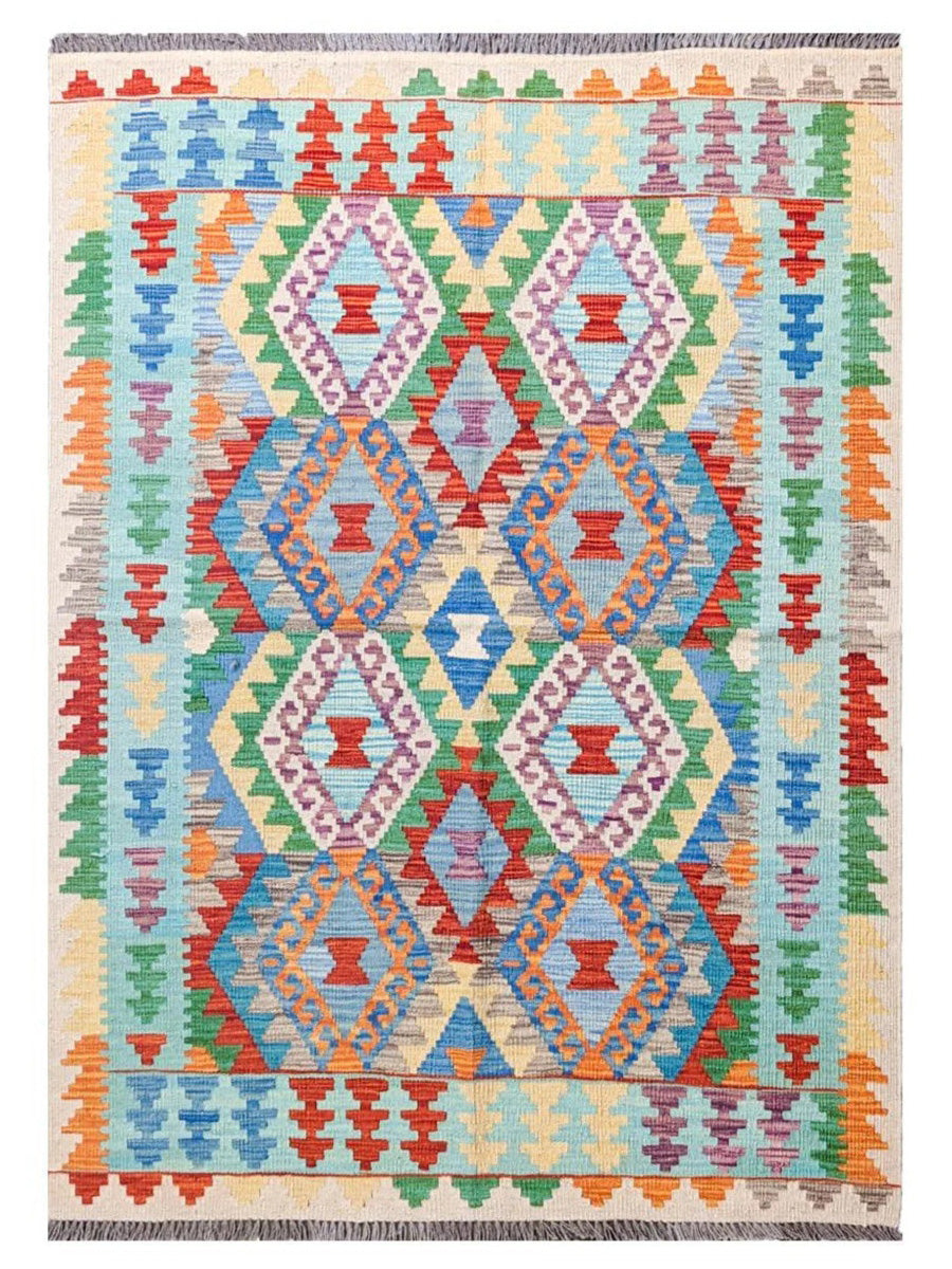 Maimana Afghanistan Kilim Rug - 178 x 124 cm - Handmade