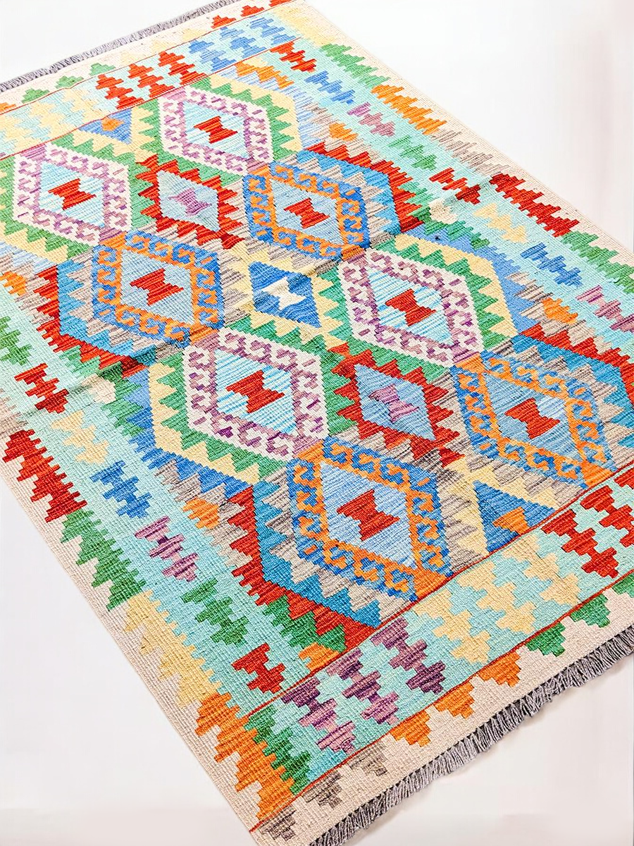 Maimana Afghanistan Kilim Rug - 178 x 124 cm - Handmade