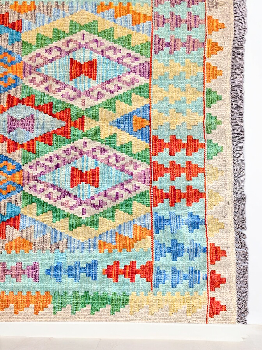 Maimana Afghanistan Kilim Rug - 178 x 124 cm - Handmade