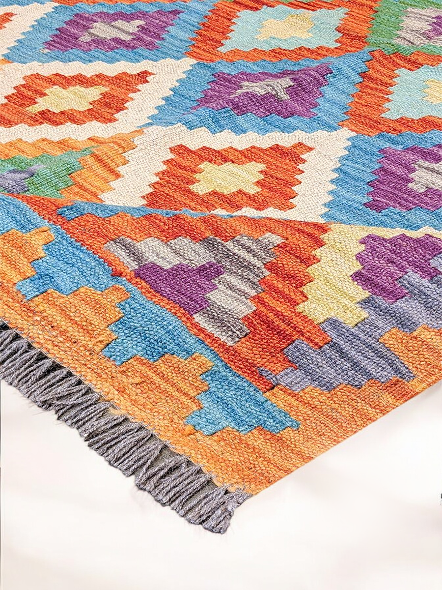 Maimana Afghanistan Kilim Rug - 170 x 132 cm - Handmade