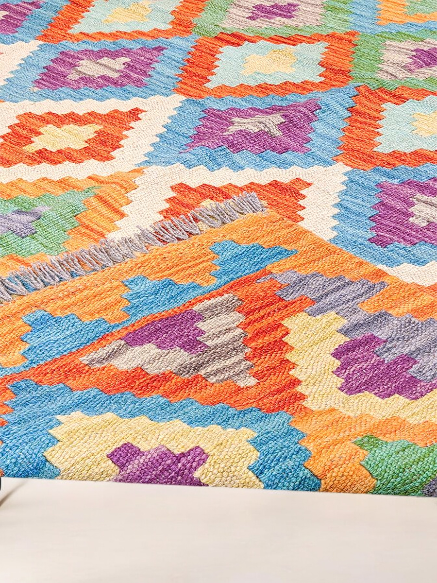 Maimana Afghanistan Kilim Rug - 170 x 132 cm - Handmade