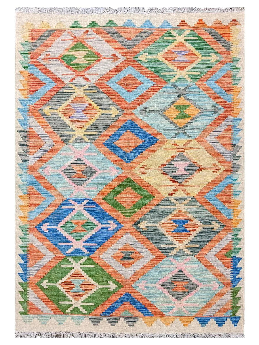 Maimana Afghanistan Kilim Rug - 147 x 99 cm - Handmade