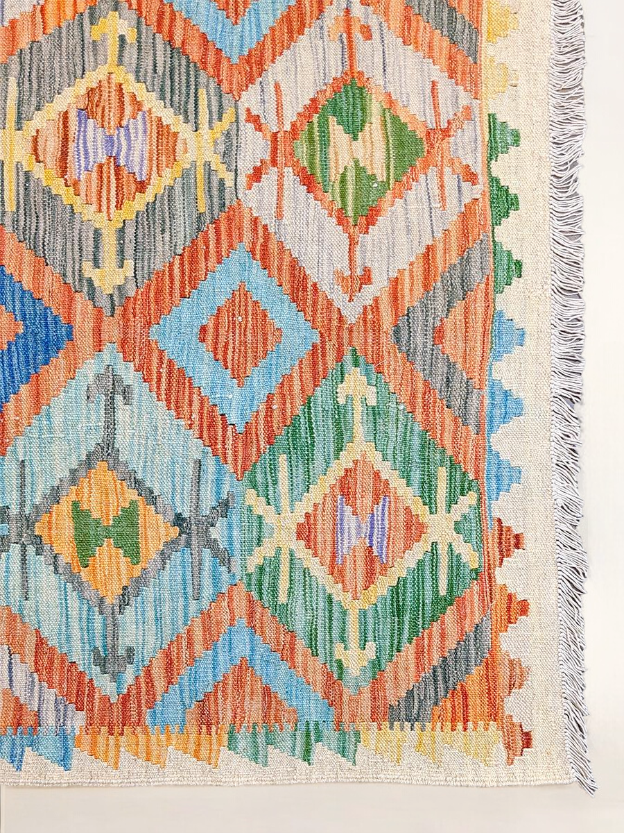 Maimana Afghanistan Kilim Rug - 147 x 99 cm - Handmade