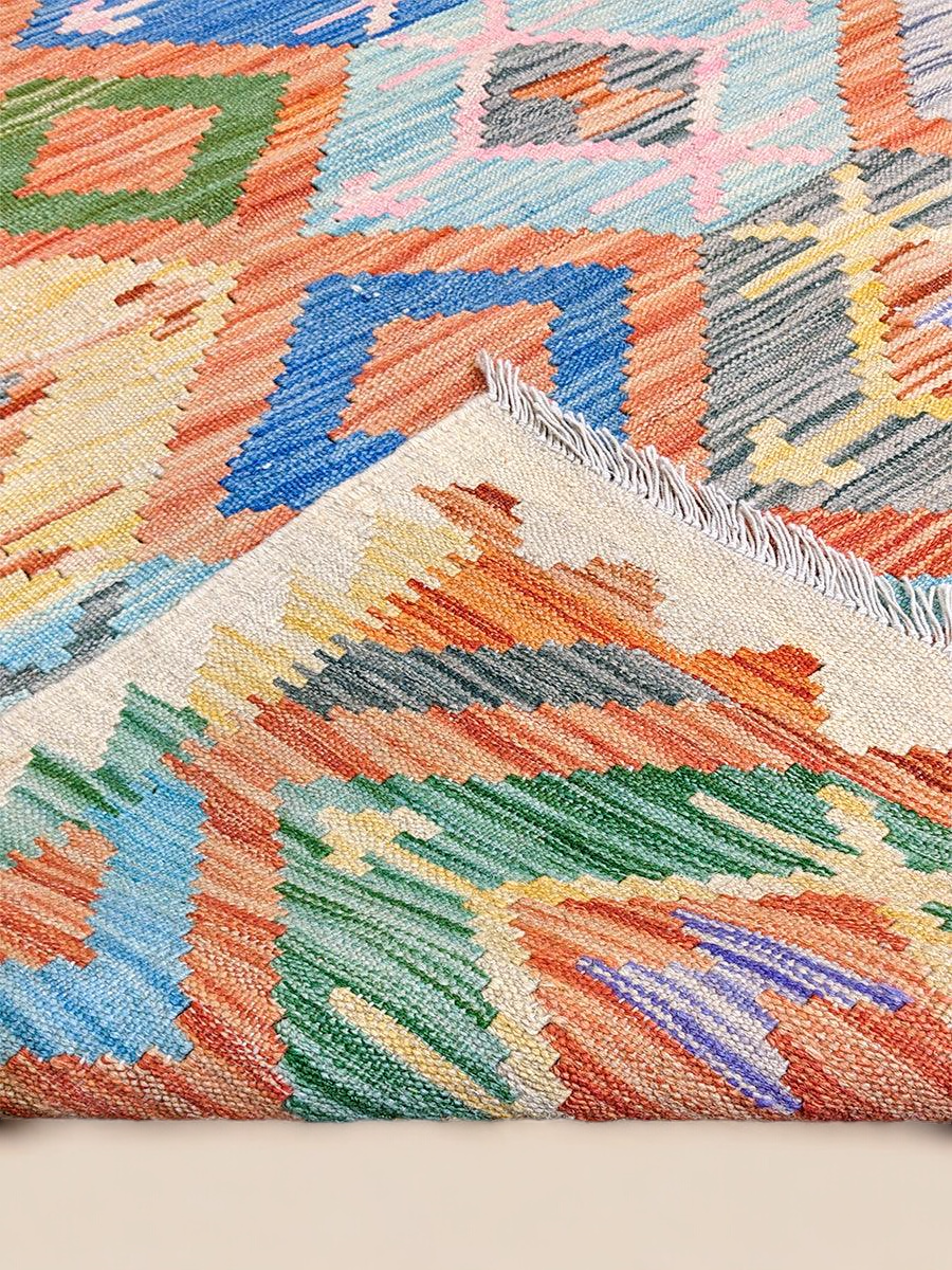 Maimana Afghanistan Kilim Rug - 147 x 99 cm - Handmade