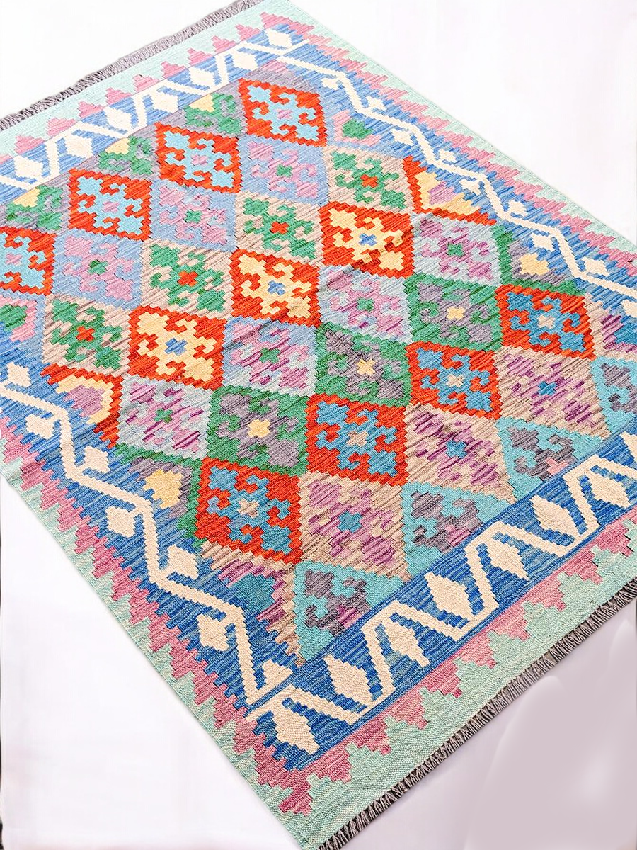 Maimana Afghanistan Kilim Rug - 173 x 130 cm - Handmade