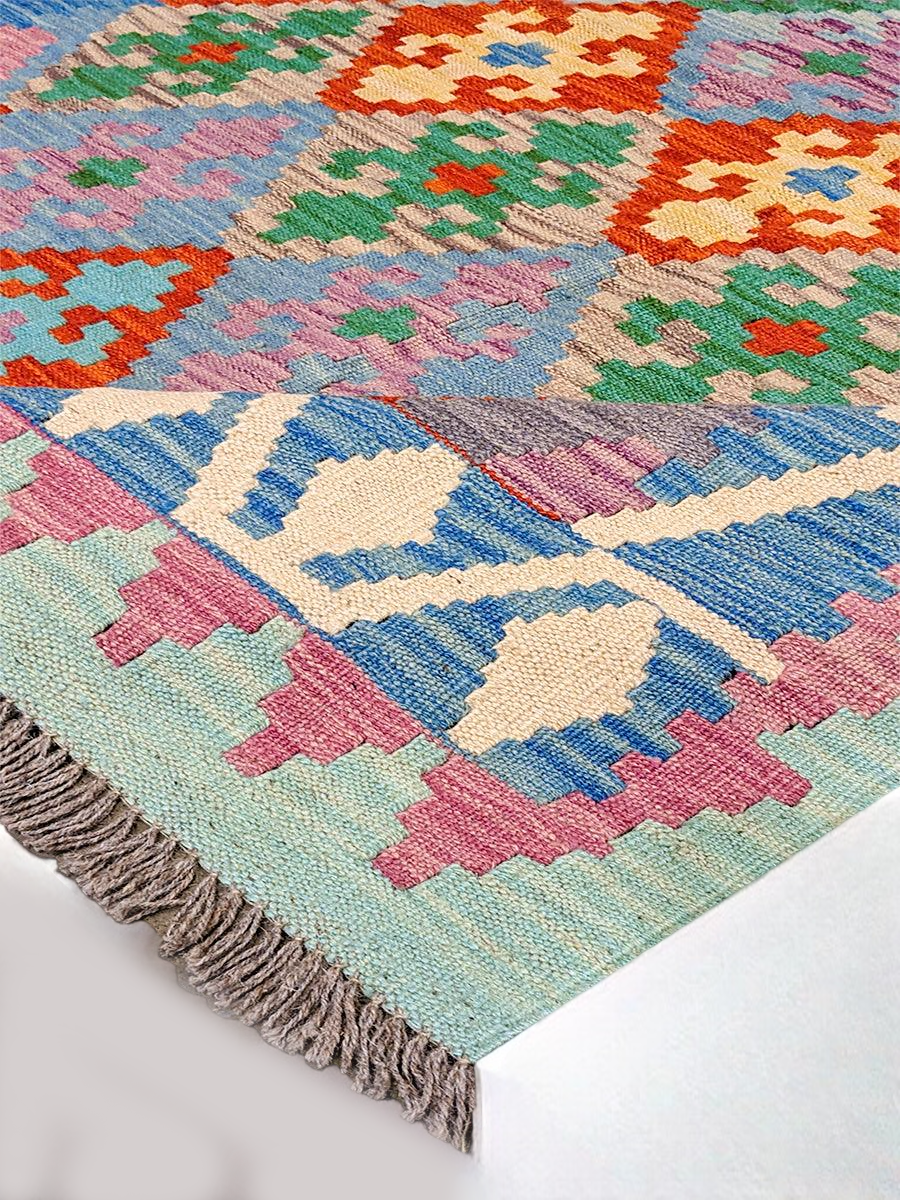 Maimana Afghanistan Kilim Rug - 173 x 130 cm - Handmade