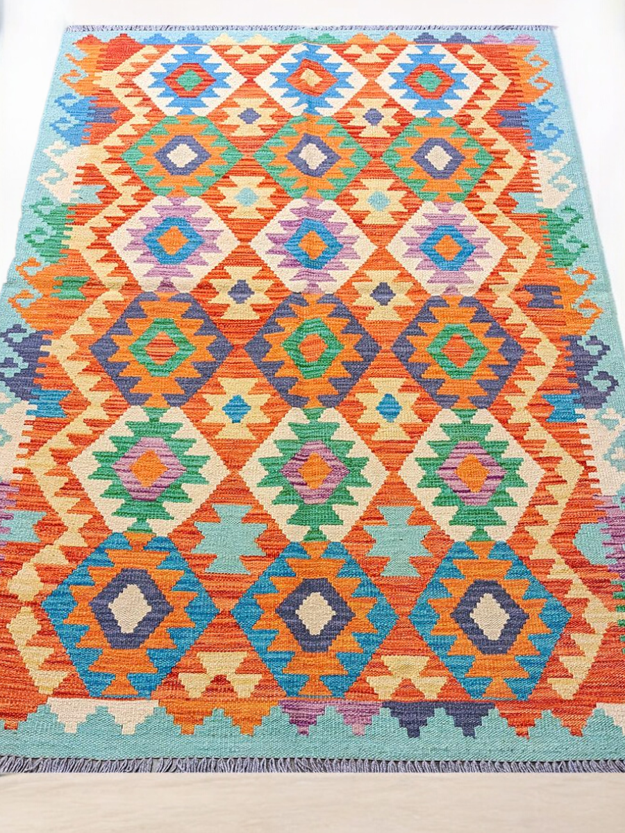 Maimana Afghanistan Kilim Rug - 180 x 117 cm - Handmade