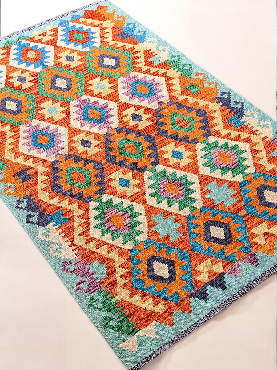 Maimana Afghanistan Kilim Rug - 180 x 117 cm - Handmade