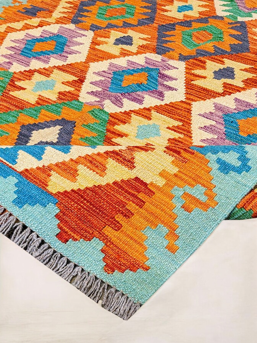 Maimana Afghanistan Kilim Rug - 180 x 117 cm - Handmade