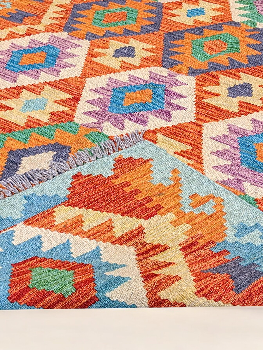 Maimana Afghanistan Kilim Rug - 180 x 117 cm - Handmade