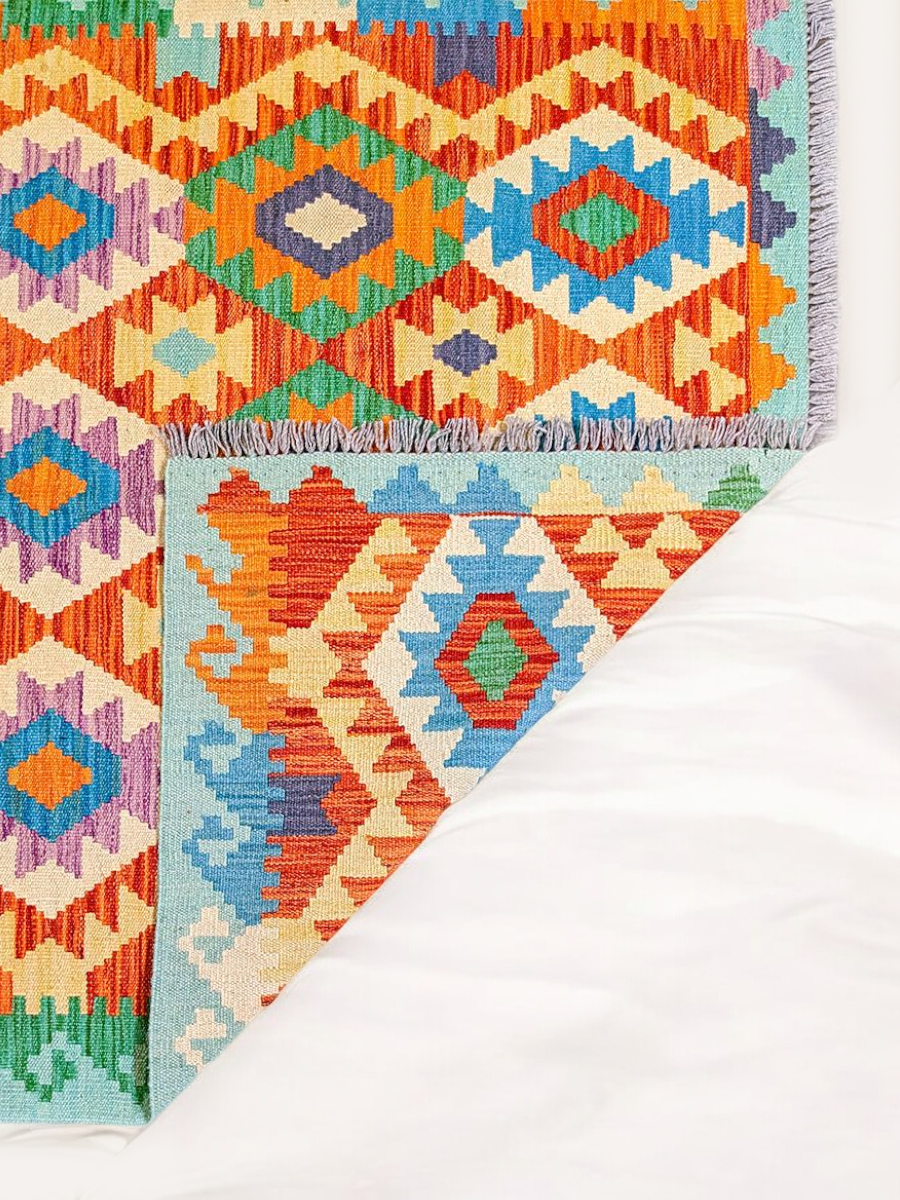 Maimana Afghanistan Kilim Rug - 180 x 117 cm - Handmade