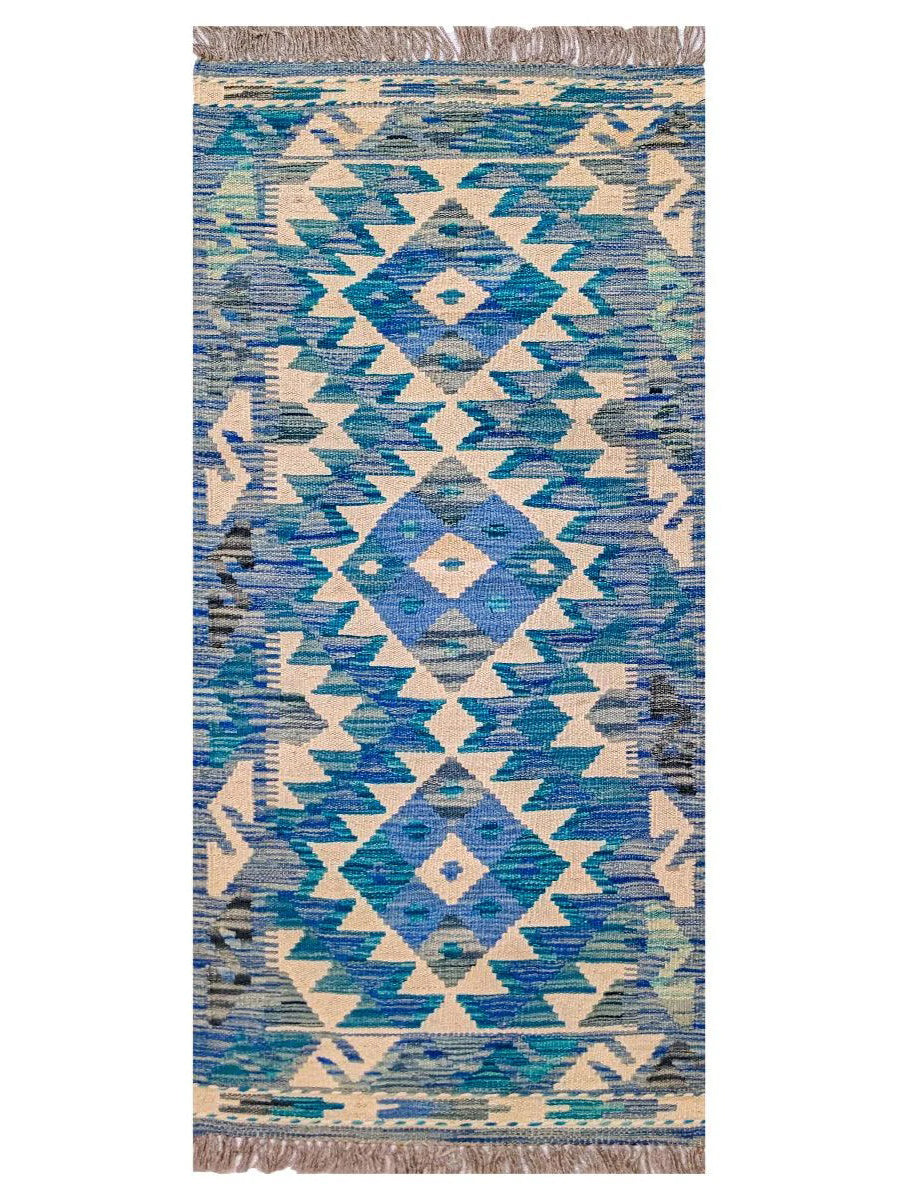 Maimana Afghanistan Kilim Rug - 150 x 51 cm - Handmade