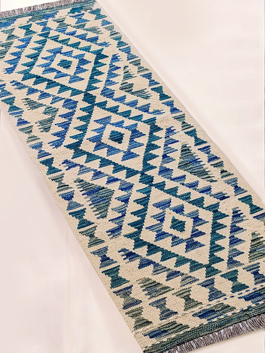 Maimana Afghanistan Kilim Rug - 150 x 51 cm - Handmade