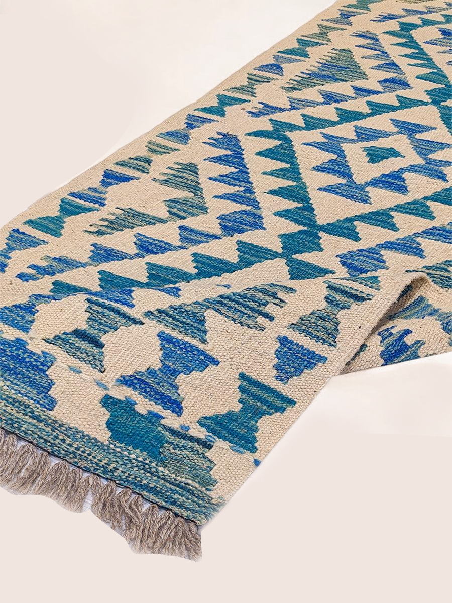 Maimana Afghanistan Kilim Rug - 147 x 51 cm - Handmade