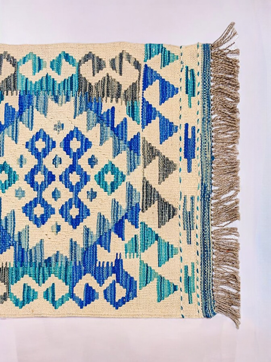 Maimana Afghanistan Kilim Rug - 150 x 53 cm - Handmade
