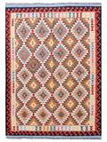 Maimana Afghanistan Kilim Rug - 196 x 152 cm - Handmade