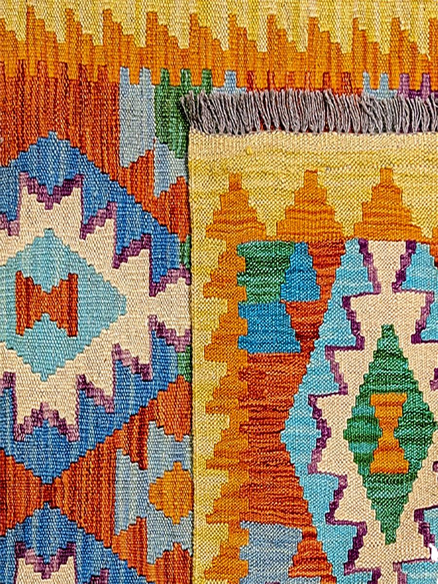 Maimana Afghanistan Kilim Rug - 302 x 81 cm - Handmade