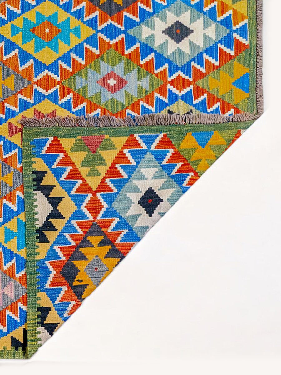 Maimana Afghanistan Kilim Rug - 208 x 150 cm - Handmade