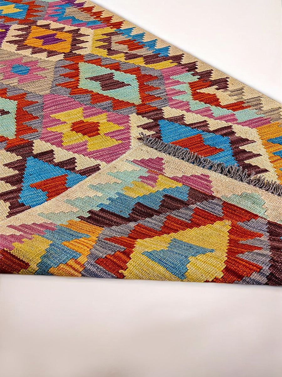 Maimana Afghanistan Kilim Rug - 290 x 79 cm - Handmade