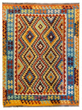 Maimana Afghanistan Kilim Rug - 193 x 142 cm - Handmade