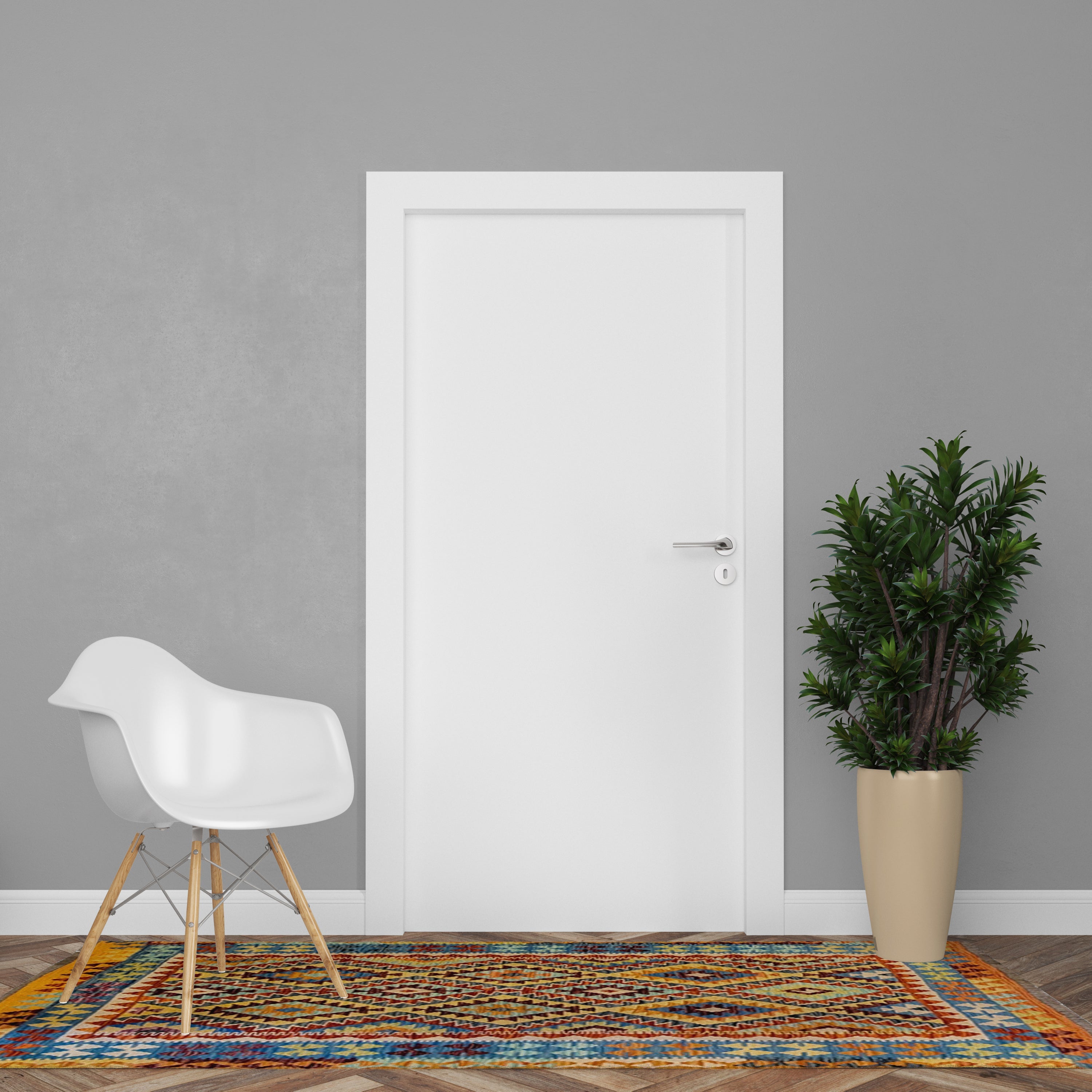 Maimana Afghanistan Kilim Rug - 193 x 142 cm - Handmade