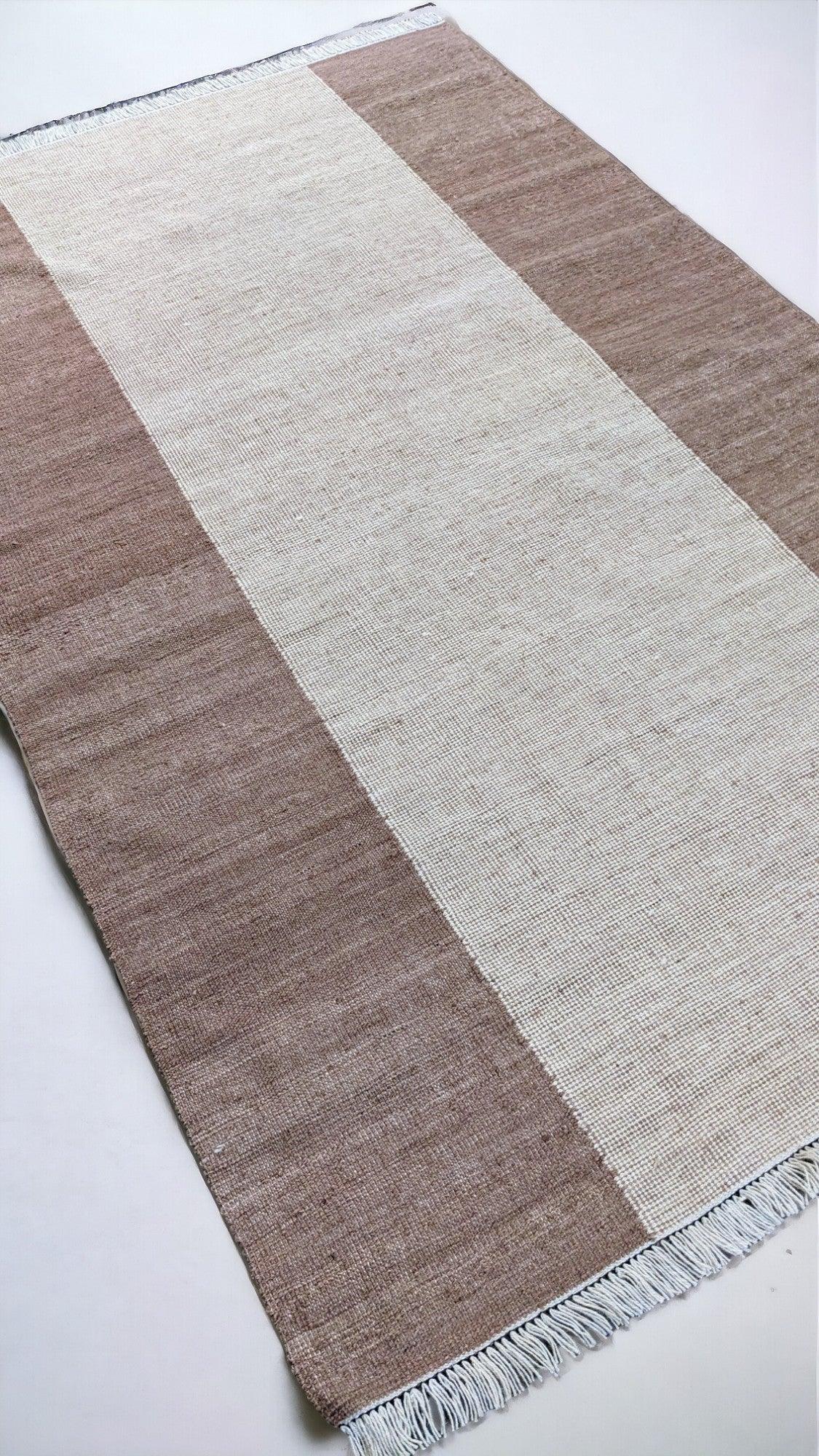 Striae Flatweave Rug - 244 x 153 cm - Handmade