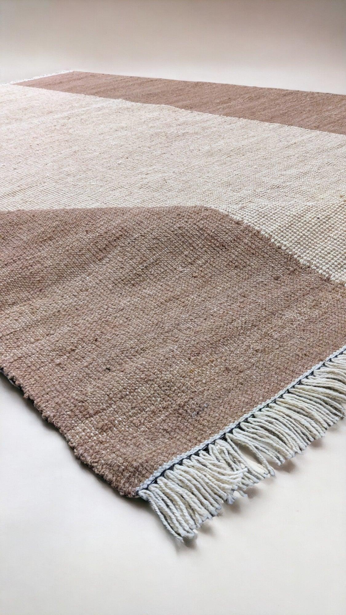 Striae Flatweave Rug - 244 x 153 cm - Handmade