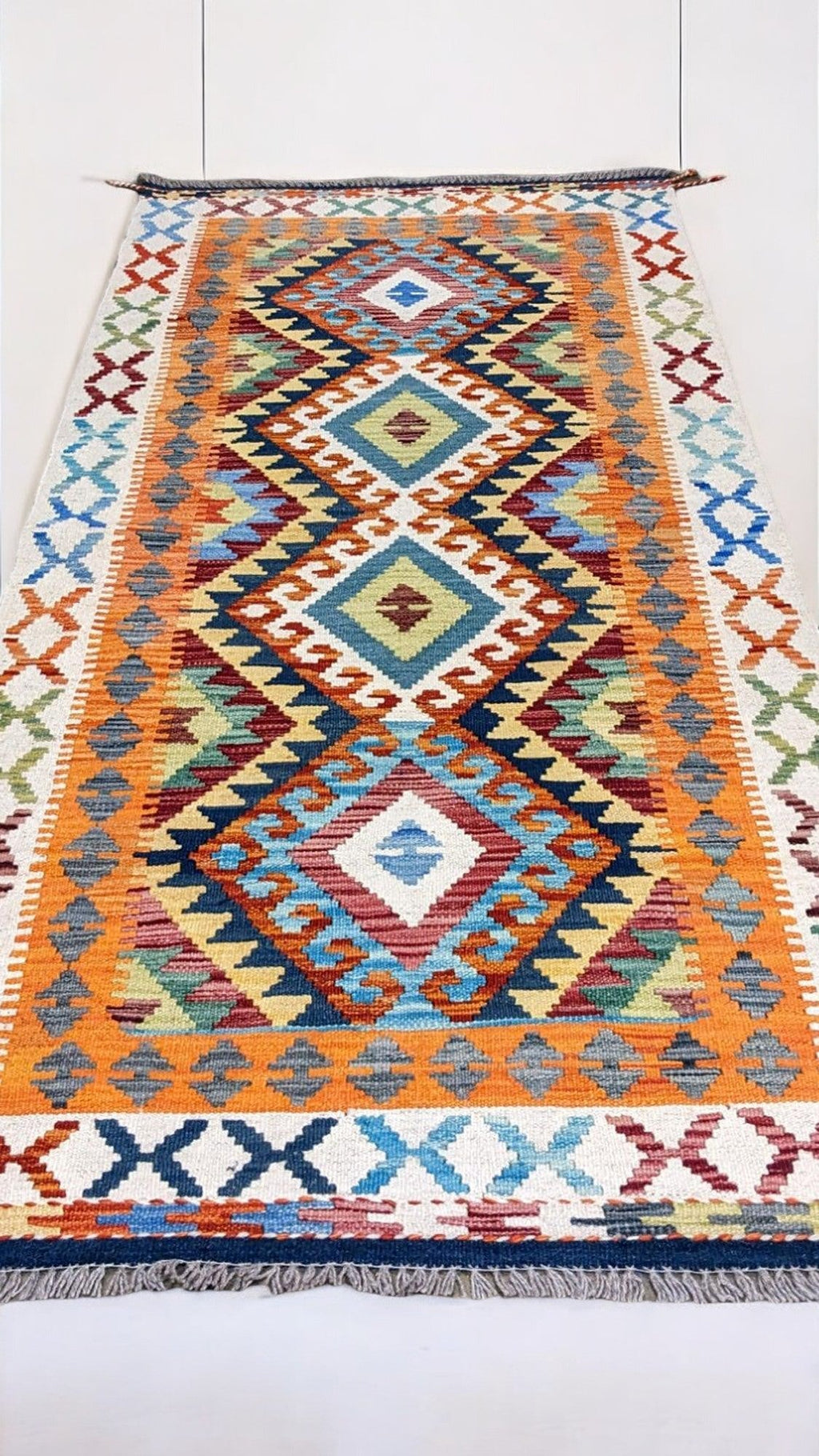 Maimana Afghanistan Kilim Rug - 188 x 86 cm - Handmade
