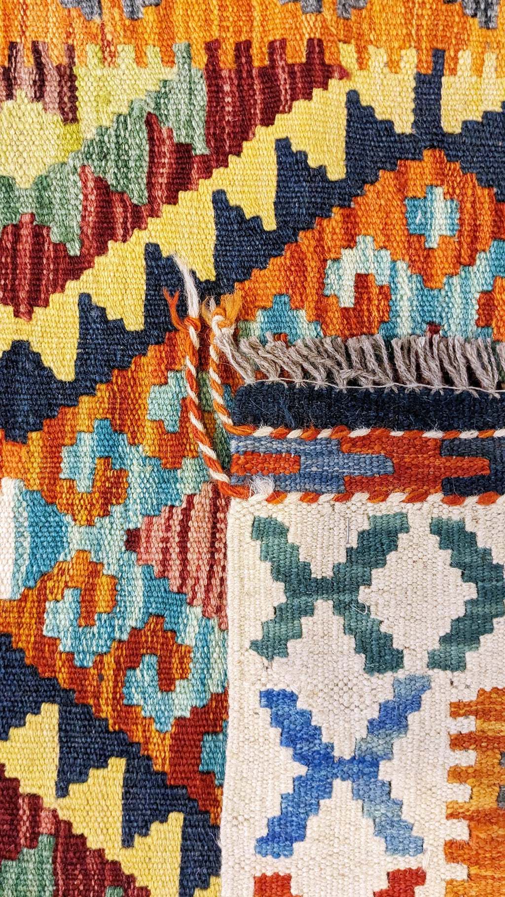 Maimana Afghanistan Kilim Rug - 188 x 86 cm - Handmade