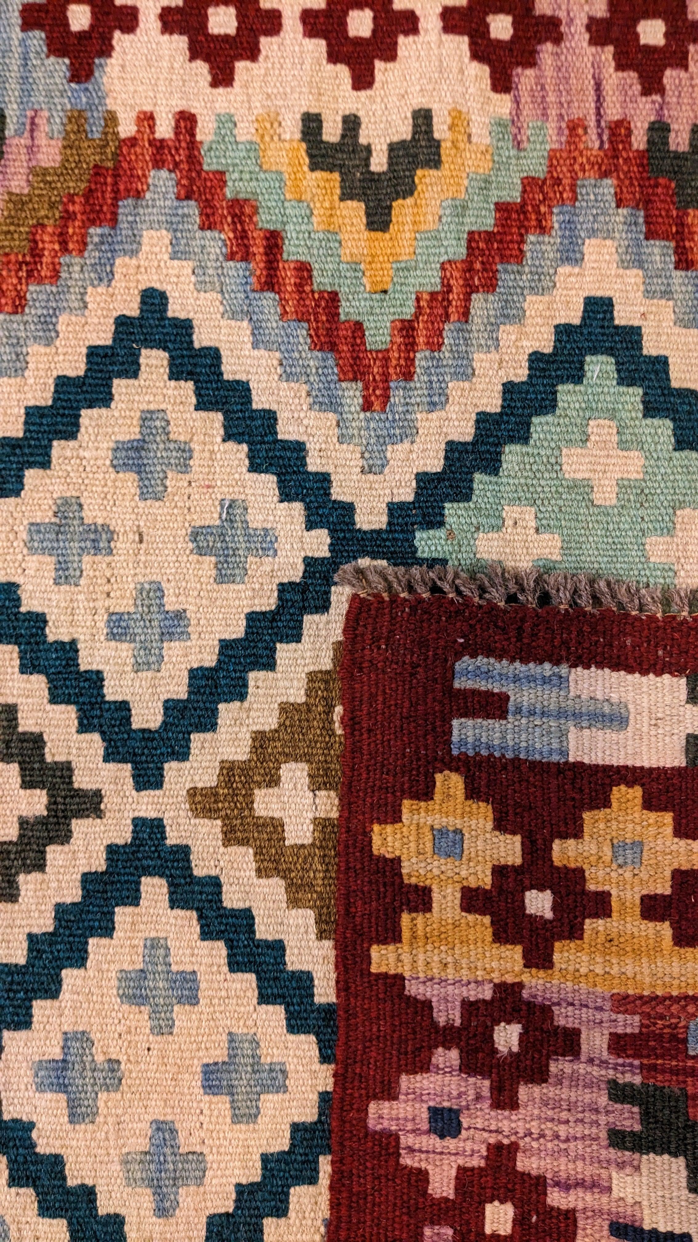 Maimana Afghanistan Kilim Rug - 196 x 79 cm - Handmade