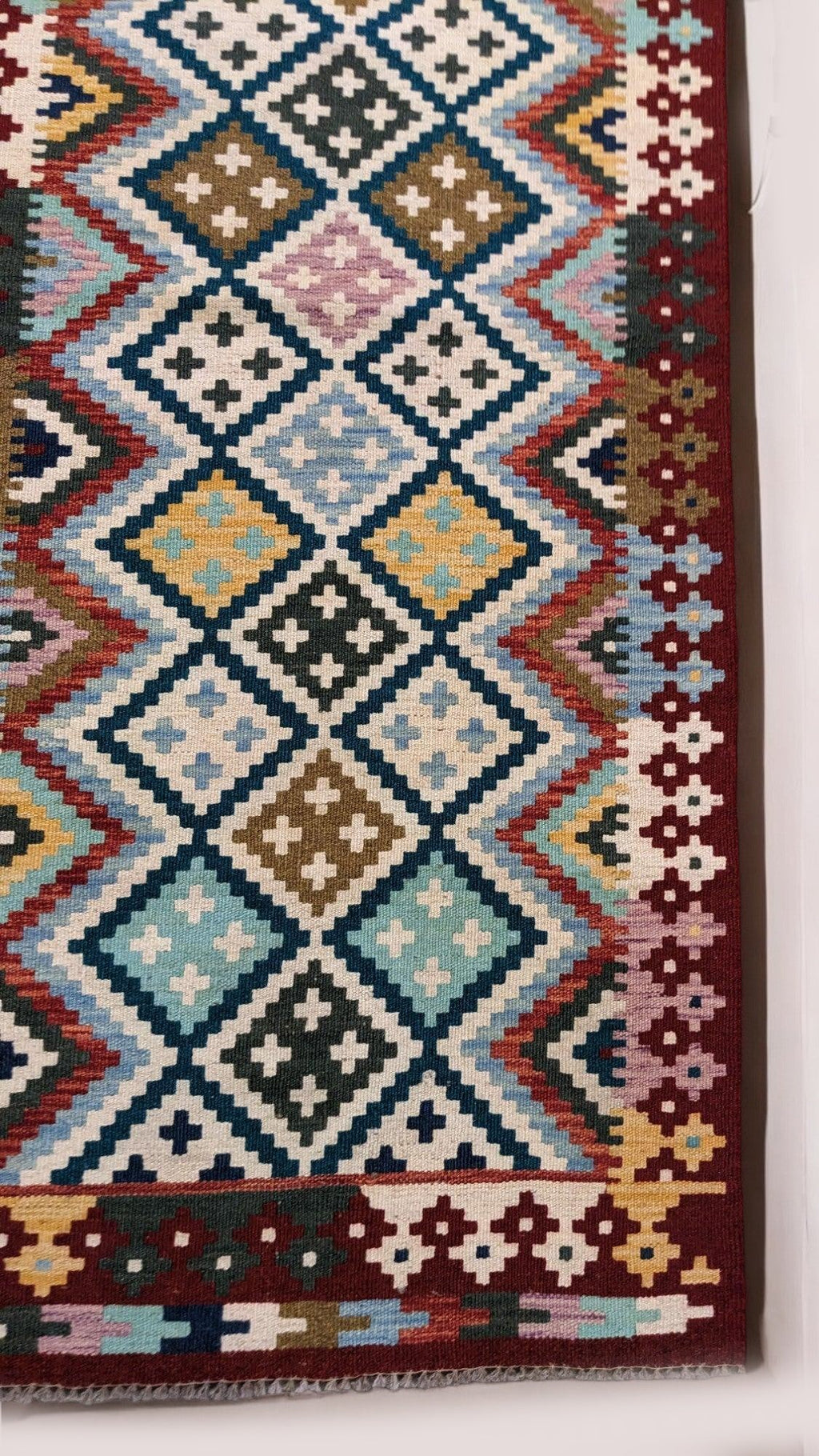 Maimana Afghanistan Kilim Rug - 196 x 79 cm - Handmade